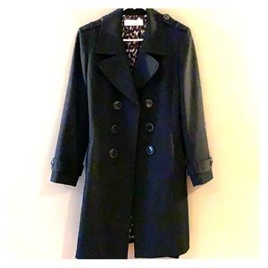 Tahari Grey Belted Trench Coat